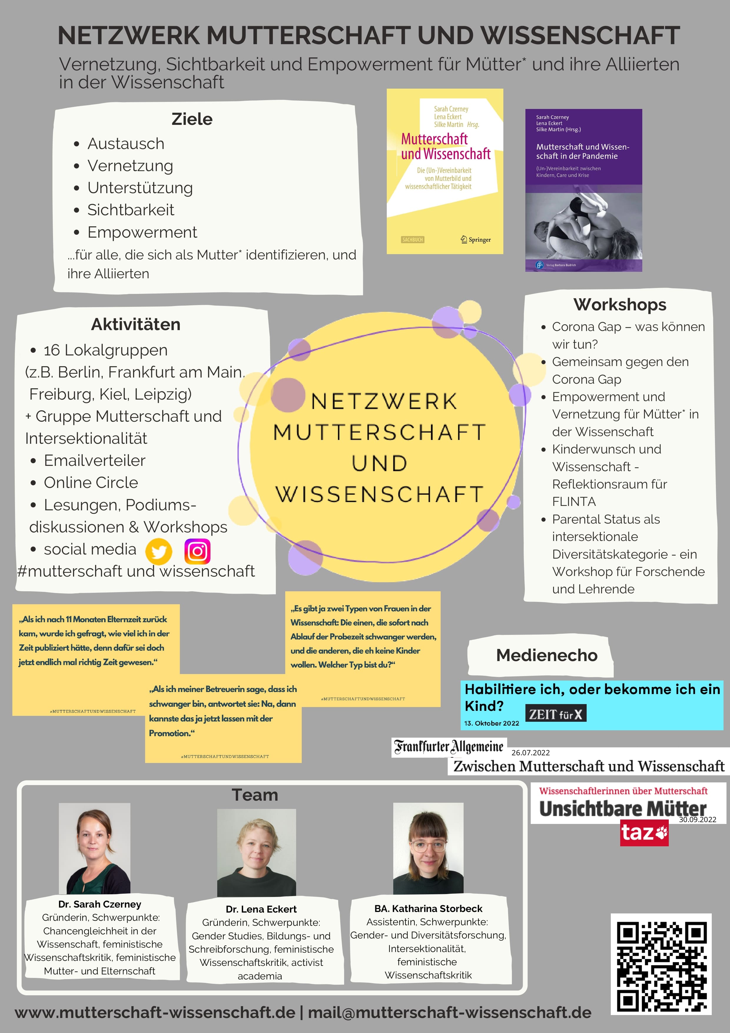 Poster Mutterschaft & Wissenschaft