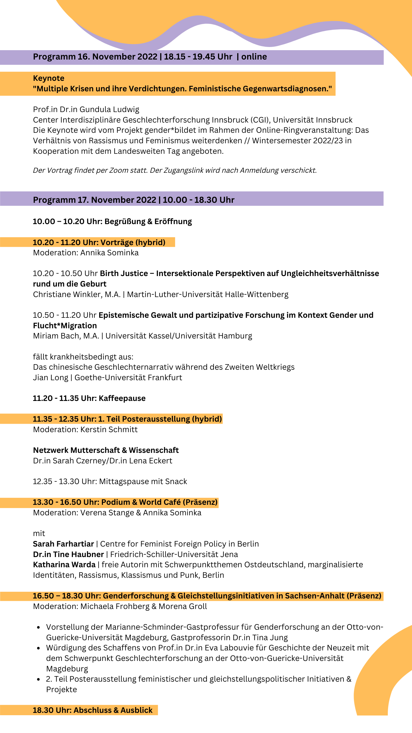 Programm LTG 2022