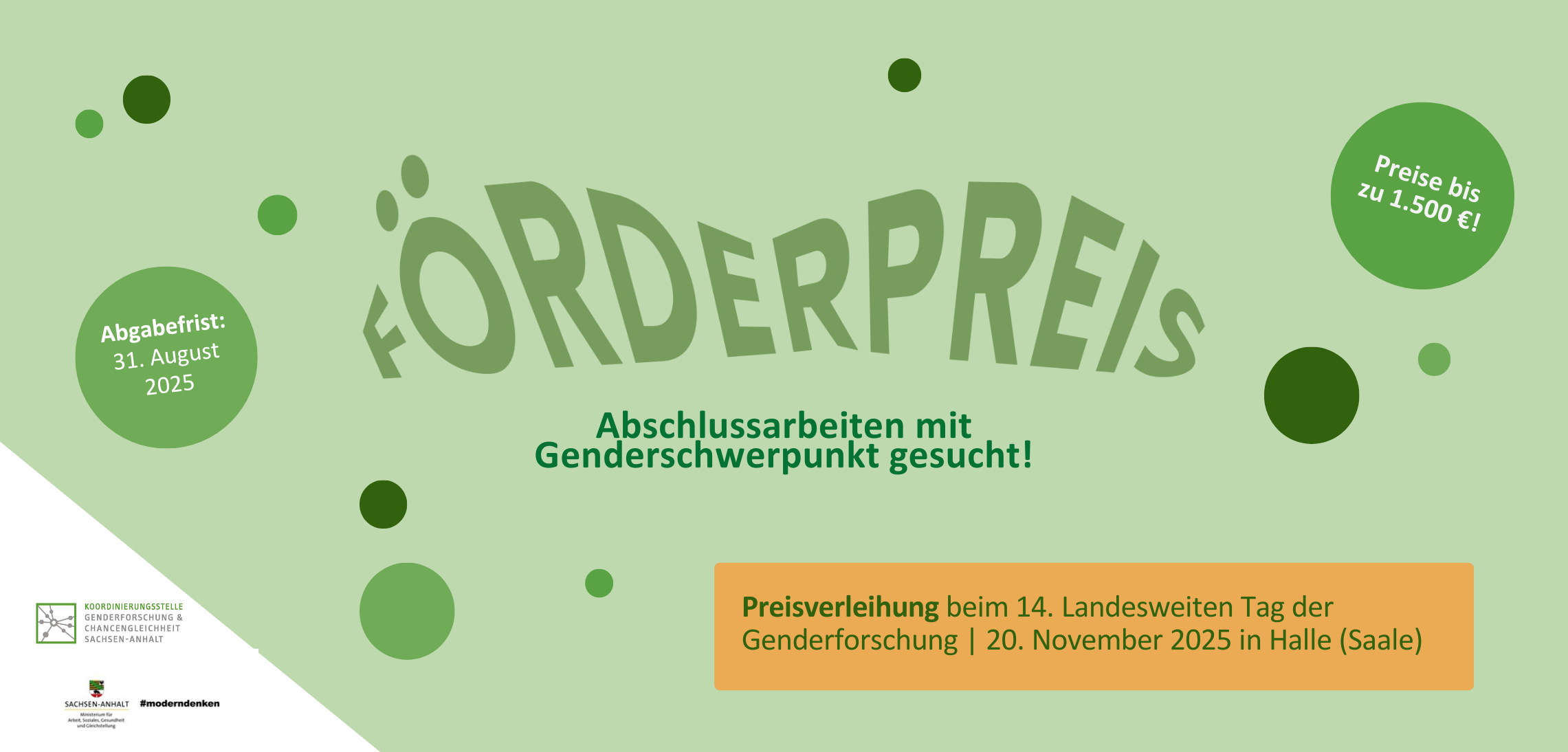 Förderpreis für Genderforschung 2024